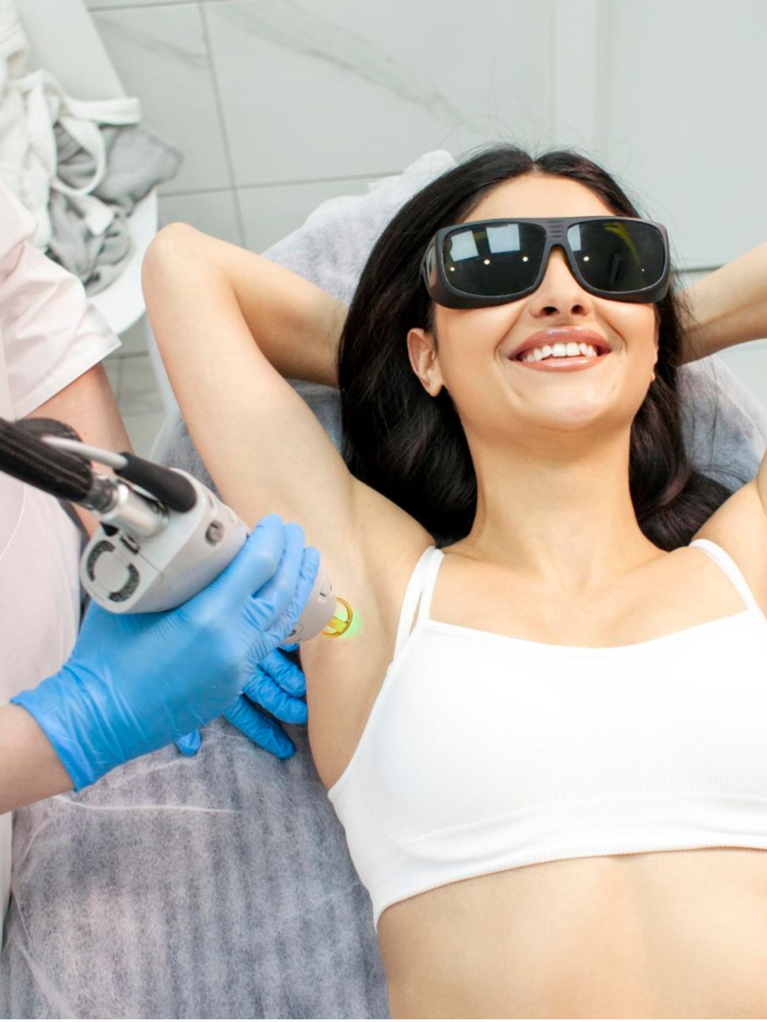 Dermatologist treating underarm pigmentation at Anucare clinic in Anna Nagar, Chennai